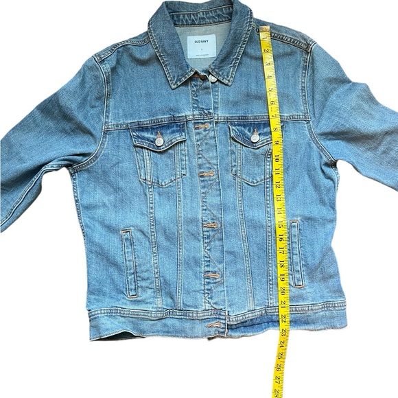Old Navy Blue Denim Jean Jacket Size Large - Picture 6 of 10